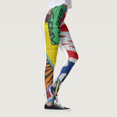 BUNTE NYC GRAFFITI-KRIEGSGEFANGEN-LEGGINGS LEGGINGS (Rechts)