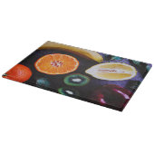 bunte Obstsorten Schneidebrett (Ecke)