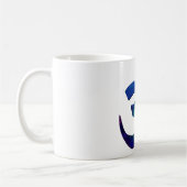Bunte OM-Yoga-Symbole Kaffeetasse (Links)