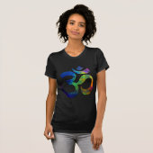 Bunte OM-Yoga-Symbole T-Shirt (Vorne ganz)