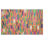 Bunte orange Brushstrokes-Bohemisches Druck-Gewebe Stoff (Fat Quarter (45,7 x 55,9 cm))