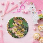 Bunte Orchideen-PapierTeller Pappteller (Party)