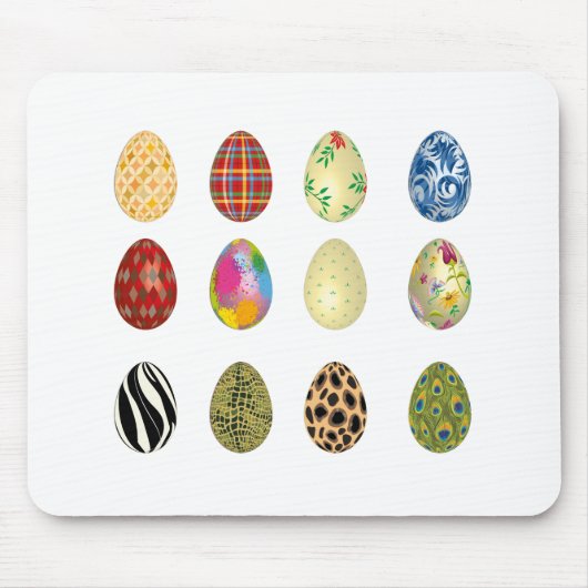 bunte Oster Eier Mousepad (Vorne)