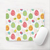 Bunte Oster-Eier-Muster Mousepad (Mit Mouse)