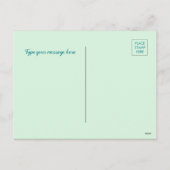 Bunte Osterei-Postkarte Feiertagspostkarte (Rückseite)