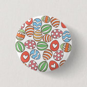 Bunte Ostereier Button (Vorderseite)
