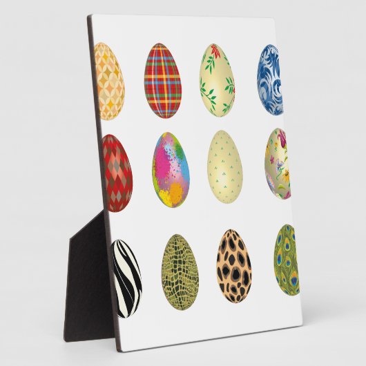 bunte Ostereier Fotoplatte (Seite)