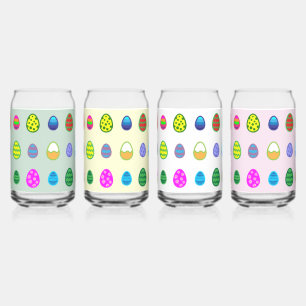 Bunte Ostereier für ein frohes Ostern. Dosenglas