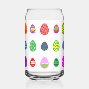 Bunte Ostereier für ein frohes Ostern. Dosenglas