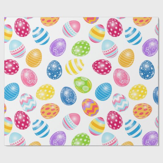 Bunte Ostereier Geschenkpapier (Flach)