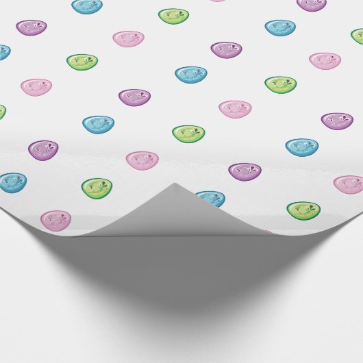 Bunte Ostereier Geschenkpapier (Ecke)