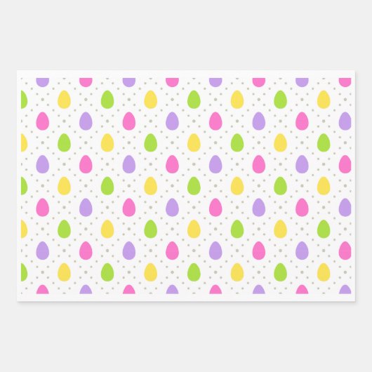 Bunte Ostereier Geschenkpapier Set (Vorderseite 2)