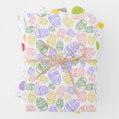 Bunte Ostereier Geschenkpapier Set (Beispiel)