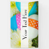Bunte Ostereier, glückliche Ostern, Urlaub Banner (Vertikal)