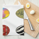 bunte Ostereier Handtuch (Viertel Falte)