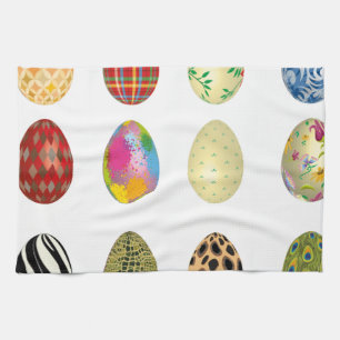 bunte Ostereier Handtuch