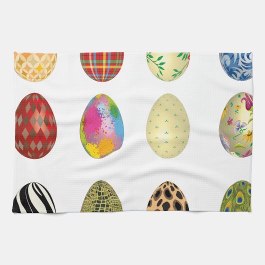 bunte Ostereier Handtuch (Horizontal)