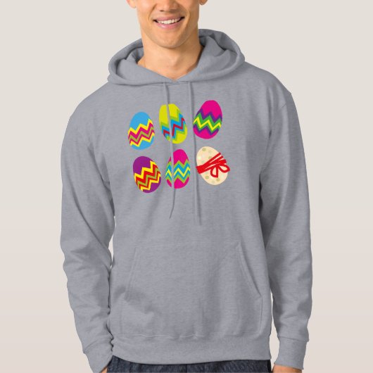 bunte Ostereier Hoodie (Vorderseite)