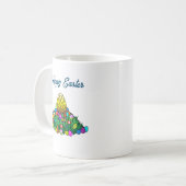 Bunte Ostereier Kaffeetasse (Vorderseite Links)