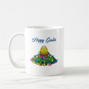 Bunte Ostereier Kaffeetasse