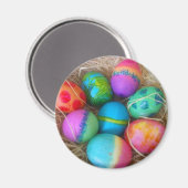 Bunte Ostereier Magnet (Vorderseite/Rückseite)