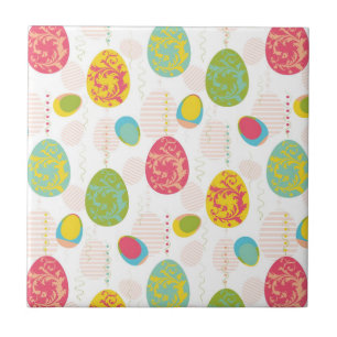 Bunte Ostereier Muster Fliese