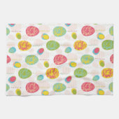 Bunte Ostereier Muster Handtuch (Horizontal)