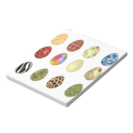 bunte Ostereier Notizblock (Rotiert)