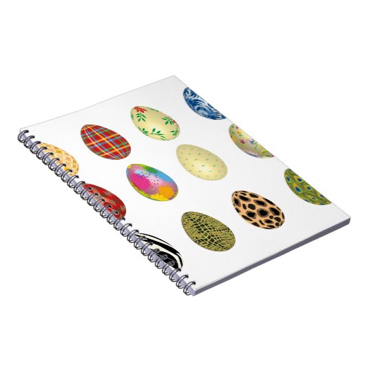 bunte Ostereier Notizblock (Rechte Seite)