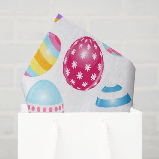 Bunte Ostereier Seidenpapier (Geschenktüte)