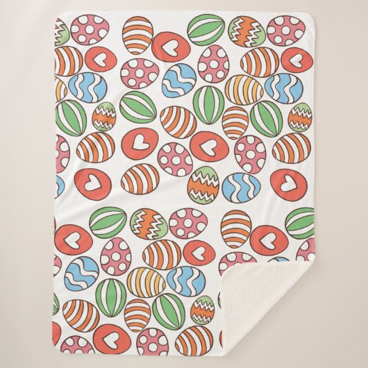 Bunte Ostereier Sherpadecke (Vorderseite)