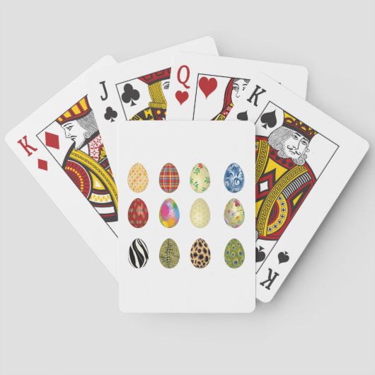 bunte Ostereier Spielkarten (Rückseite)