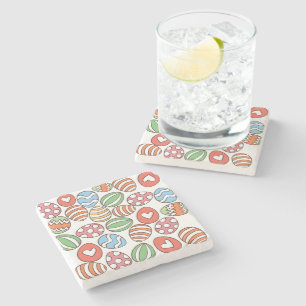 Bunte Ostereier Steinuntersetzer