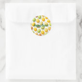 Bunte Ostereier-Suche Classic Rund Sticker  (Tasche)