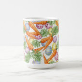 BUNTE OSTEREIER UND ORANGEFARBENE KAROTTEN KAFFEETASSE (Mittel)