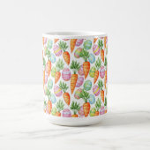 BUNTE OSTEREIER UND ORANGEFARBENE KAROTTEN KAFFEETASSE (Mittel)
