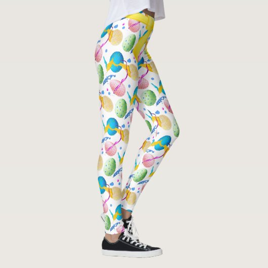 Bunte Ostereier und Paint Splash Leggings (Rechts)