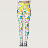 Bunte Ostereier und Paint Splash Leggings (Vorderseite)