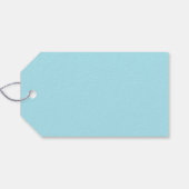 Bunte Ostereierhasen mit Schleifen Geschenkanhänger (Rückseite Horizontal)