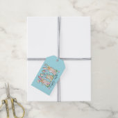 Bunte Ostereierhasen mit Schleifen Geschenkanhänger (Mit Garn)