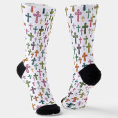 Bunte Ostereierkreuz gemustert Socken (Gewinkelt)