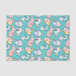 Bunte Osterhasen Seidenpapier