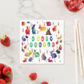 Bunte Ostern Papier Servietten (Beispiel)