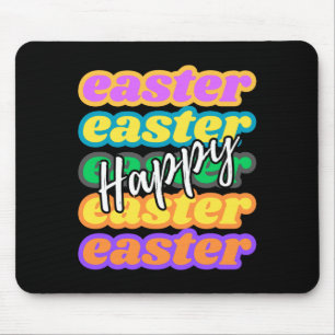 Bunte Ostertypografie Ein festlicher Gruß T Mousepad