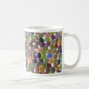 Bunte ovale Steinperlen Kaffeetasse