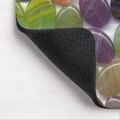 Bunte ovale Steinperlen Mousepad (Ecke)