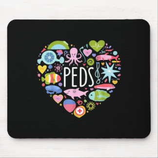Bunte Pädiatrische Ozean Süße Meerestiere Peds Kra Mousepad