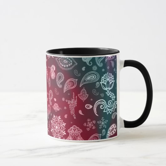 Bunte Paisley-Tasse Tasse (Rechts)