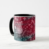 Bunte Paisley-Tasse Tasse (Vorderseite Links)