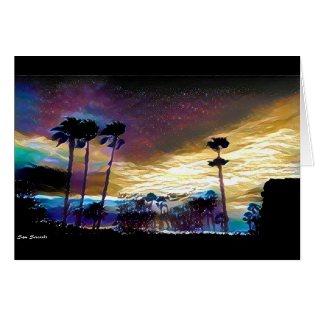 Bunte Palmen (Vorderseite (Horizontal))